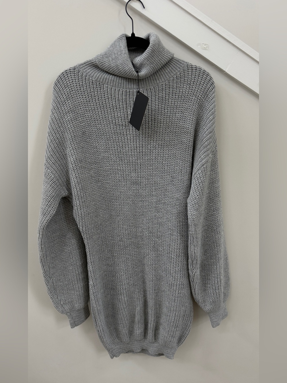 Turtleneck knit dress
